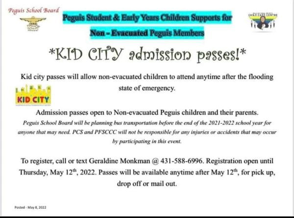 Kid City Admission